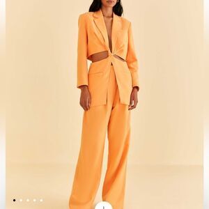 Farm Rio Peach Low Waisted Pants Size XS NWT